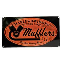 Harley-Davidson Mufflers Roar Metalen Bord - thumbnail