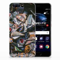 Huawei P10 Siliconen Hoesje met foto Badges - thumbnail