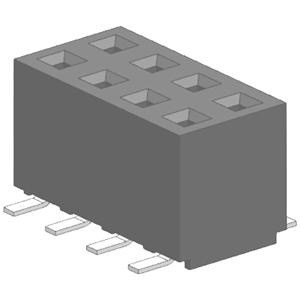 Molex 873402024 Female header, inbouw (standaard) Totaal aantal polen: 20 Rastermaat: 2.00 mm Inhoud: 1 stuk(s) Tube