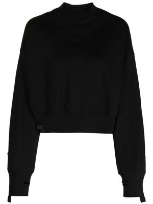 izzue Sweater met logopatch - Zwart