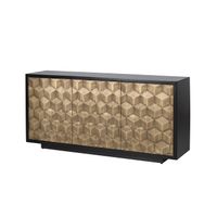 Richmond Dressoir Esher 160cm - Goud/Zwart - thumbnail