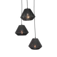 LABEL51 Hanglamp Ibiza - Zwart - Jute - 3-Lichts - thumbnail