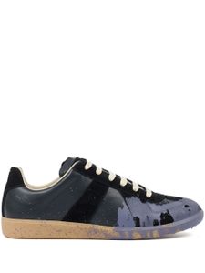 Maison Margiela Paint Replica leather sneakers - Noir