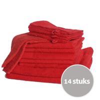 The One Familie Voordeelpakket Rood - 14 stuks
