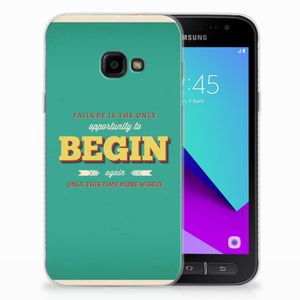 Samsung Galaxy Xcover 4 | Xcover 4s Siliconen hoesje met naam Quote Begin