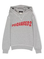 DSQUARED2 KIDS hoodie à logo imprimé - Gris - thumbnail