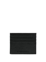 Emporio Armani porte-cartes à effet grainé - Noir