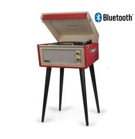 Crosley Dansette Bermuda Vinyl Platen Speler - Rood - Met Bluetooth - thumbnail