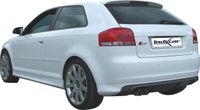 InoxCar uitlaat passend voor Audi S3 8P 2.0 TFSi (265pk) 2006- 2x80mm Racing IXOVAU12RA