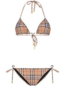 Burberry bikini à carreaux - Marron