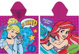 Disney Princess poncho - 55 x 110 cm - paars