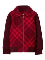 Burberry Kids veste bomber à carreaux - Rouge - thumbnail