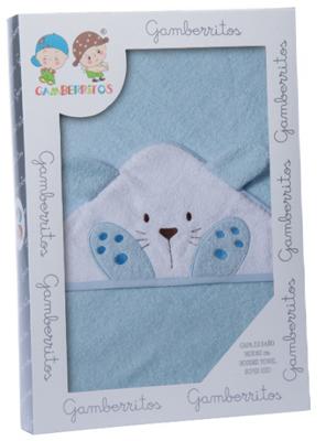 Gamberritos badcape Bunny jongens 100 x 100 cm katoen