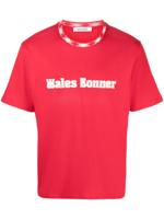 Wales Bonner T-shirt met logopatch - Rood