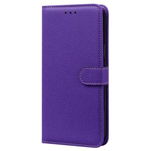 OPPO Find X5 Lite hoesje - Bookcase - Koord - Pasjeshouder - Portemonnee - Camerabescherming - Kunstleer - Paars