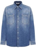 Alexander McQueen chemise en jean - Bleu