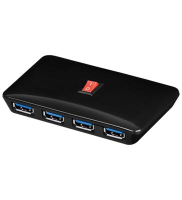 Goobay SuperSpeed 4-Poorts USB 3.0 Hub - 5Gbit/s - Zwart