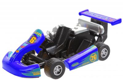 LG Imports kart die cast 12 cm blauw LG Imports kart die cast 12 cm blauw