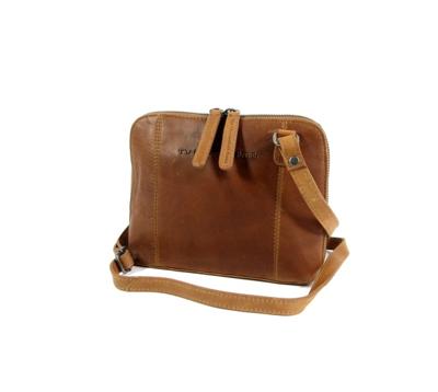 Dames schoudertasje Festival tasje RIVER Cognac