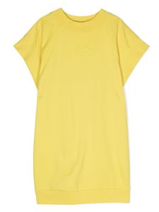 Elisabetta Franchi La Mia Bambina robe en jersey à logo appliqué - Jaune