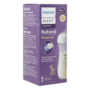 Avent Natural Response 3.0 Zuigfles 260 ml Giraf