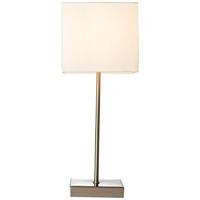 BRILLIANT lamp Aglae tafellamp touch schakelaar wit | 1x D45, E14, 40W, geschikt voor vallampen (niet inbegrepen) | Schaal A ++ tot E | Met aan/uit-aanraakschakelaar