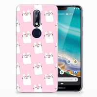 Nokia 7.1 TPU Hoesje Sleeping Cats - thumbnail