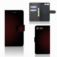 Sony Xperia XZ Premium Telefoon Hoesje Geruit Rood