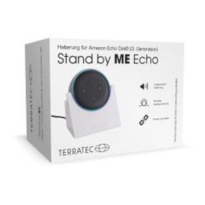 Terratec Stand by ME Echo Tafelstandaard Wit Geschikt voor (smart speakers): Amazon Echo Dot