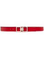 Ferragamo ceinture réversible en cuir à boucle Gancini - Rouge