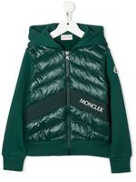 Moncler Enfant veste à empiècements matelassés - Vert