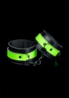 Ankle cuffs - Glow in the Dark - Neon Green/Black - thumbnail