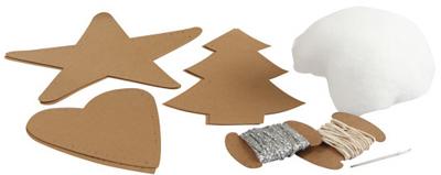 Creotime kerstdecoraties faux leather bruin 11 delig Creotime kerstdecoraties faux leather bruin 11 delig