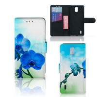 Nokia 1.3 Hoesje Orchidee Blauw - Cadeau voor je Moeder