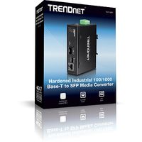 Trendnet TI-F11SFP netwerk media converter 1000 Mbit/s Zwart - thumbnail