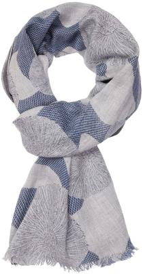 Profuomo Sjaal Grijs Met Print 100% Katoen