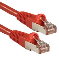 LINDY 47361 RJ45 Netwerkkabel, patchkabel CAT 6 S/FTP 0.50 m Rood 1 stuk(s)