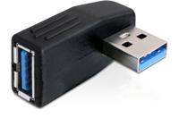 DeLOCK 65341 tussenstuk voor kabels USB 3.0 Zwart