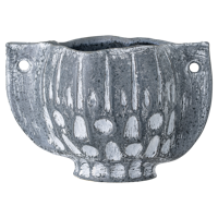 Bloomingville Bloempot Blauw Steen 17.5cm.H