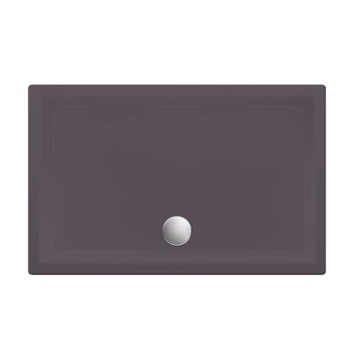 Xenz Society douchebak 100x80x12cm rechthoek Acryl Antraciet 6875-05