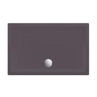 Xenz Society douchebak 100x80x12cm rechthoek Acryl Antraciet 6875-05