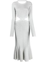 3.1 Phillip Lim robe nervurée à brides croisées - Gris