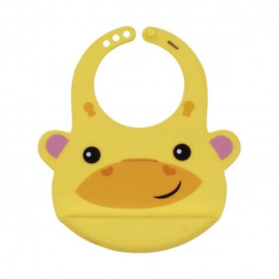 Fisher-Price slabbetje giraffe siliconen 23 x 21,5 cm geel