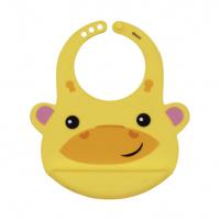 Fisher-Price slabbetje giraffe siliconen 23 x 21,5 cm geel