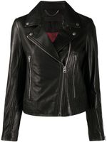 rag & bone veste de moto zippée - Noir