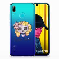 Silicone Back Case Huawei P Smart 2019 Boho Skull