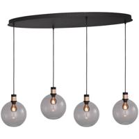 Masterlight Hanglamp Lazise 2 4x Ø 20cm goud met zwart 2944-05-02-100-40420