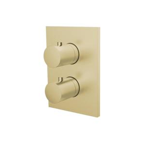 Inbouw Douchekraan 2-Weg Herzbach Design IX Thermostatisch PVD-Coating Messing Goud Herzbach