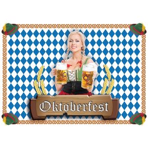 Papieren placemats Oktoberfest 10 stuks