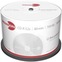 Primeon 2761102 CD-R 80 disc 700 MB 50 stuk(s) Spindel Mat zilver oppervlak - thumbnail